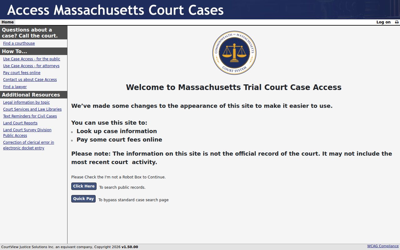 Belmont residents directory MassCourts case search